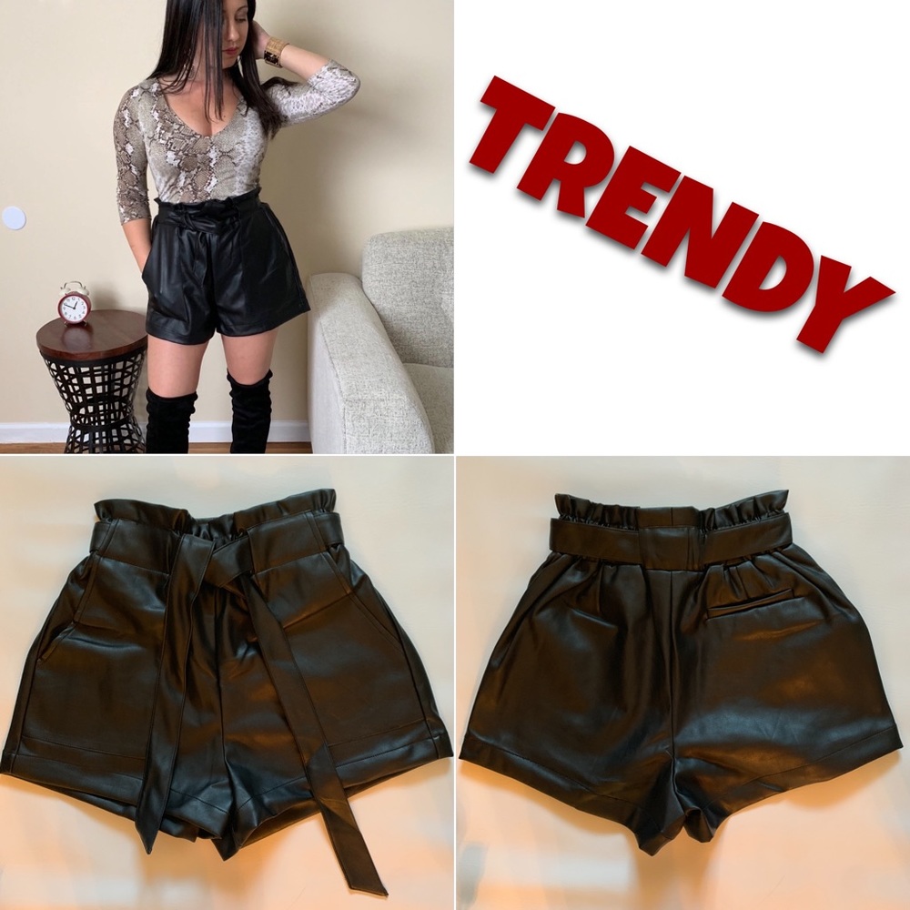 🌺SHORTS Faux Leather - Picture 3 of 6